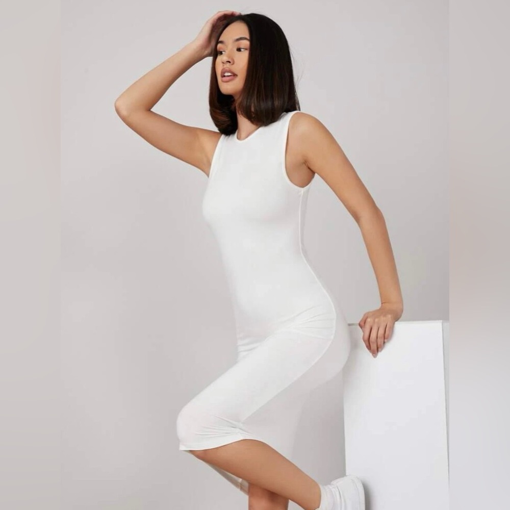 White midi bodycon dress - Picture 5 of 5